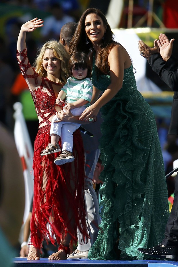 Shakira, Milan e Ivete Sangalo (Foto: Reuters)