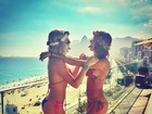 Uau! Thaila Ayala e Fiorella Mattheis curtem dia de sol no Rio 