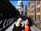 Regina e Gabriela Duarte visitam Londres
