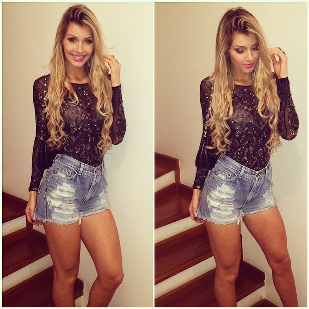Ex-BBB Tatiele Polyana exibe look para badalar em São Paulo (Foto: Instagram/ Reprodução)
