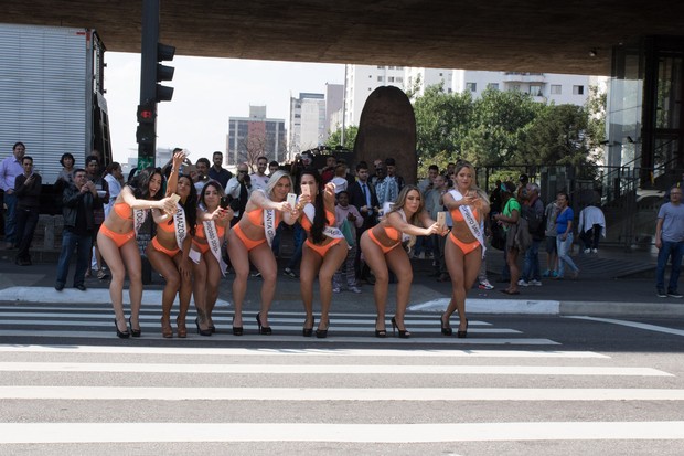 Candidatas a Miss Bumbum (Foto: Marcelo Brammer / Divulgação)