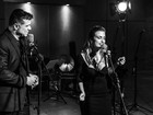 Maurício Mattar grava música com a namorada Bianca Assumpção