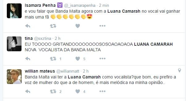 Luana Camarah vira assunto no Twitter (Foto: Reprodução/Twitter)