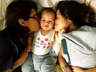 Paloma Duarte posta foto fofa de carinho entre os filhos
