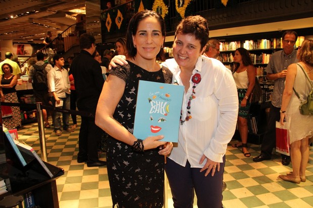 Glória Pires e Roberta Sudbrack em lançamento de livro no Rio (Foto: Thyago Andrade / Foto Rio News)