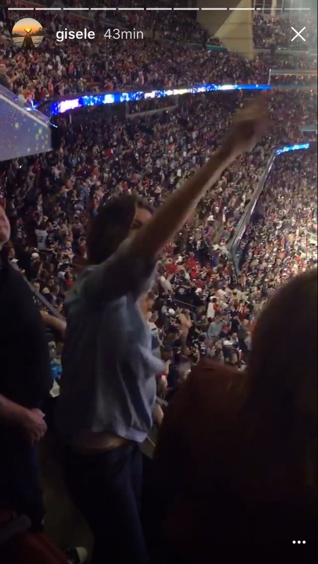 Gisele Bündchen vibra com vitória do time de Tom Brady no Super Bowl (Foto: Reprodução / Instagram)