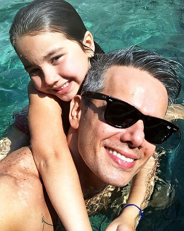 Otaviano Costa com a filha (Foto: Instagram / Reprodução)