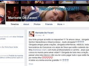 Marisete De Favari, mãe de Andressa Urach (Foto: Reprodução/Facebook)