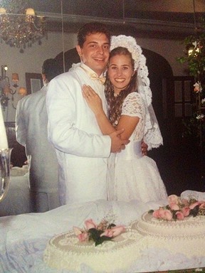 Andréia Sorvetão e Conrado abrem baú de fotos de seus 20 anos de casamento (Foto: Arquivo Pessoal)
