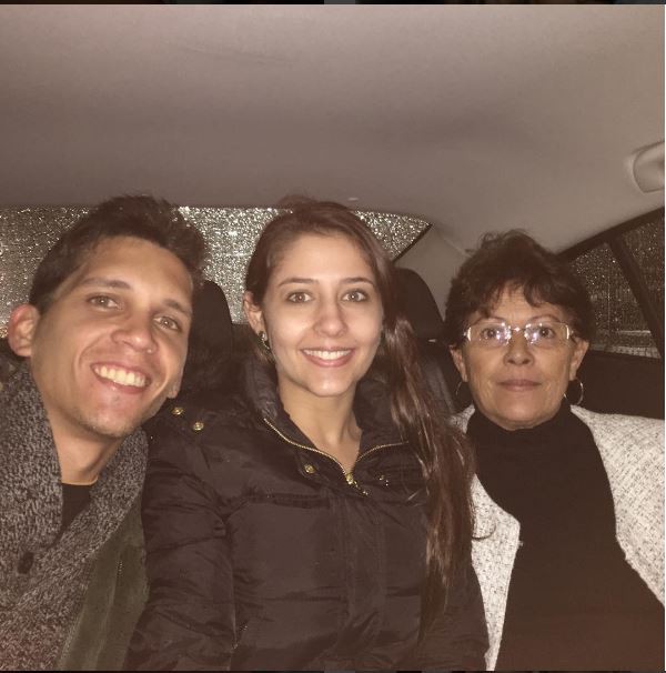 Philipe, Angel e a mãe de Nana,  Laudenes (Foto: Reprodução/Instagram)
