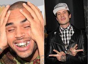 Chris Brown e Mateus Verdelho  - Grillz (Foto: Agência Getty Images - Thiago Duran / AgNews)