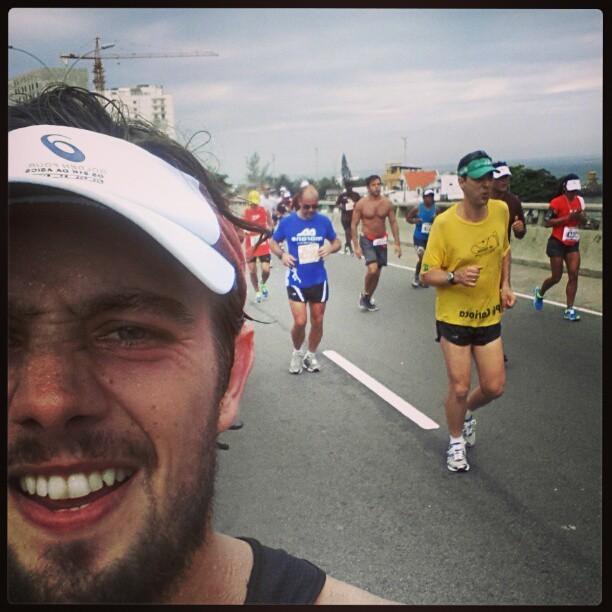Rafael Cardoso na corrida dos 21km (Foto: Reprodução/Instagram)