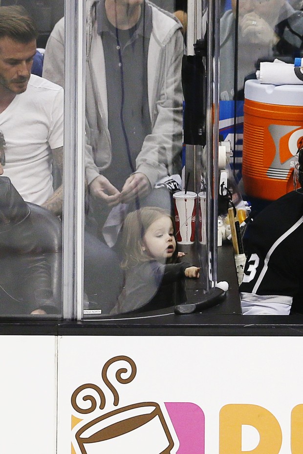David Beckham e a filha e Tom Cruise (Foto: Reuters / Agência)