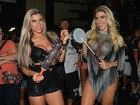 Irmãs Minerato sensualizam em looks ousados em noite de samba 