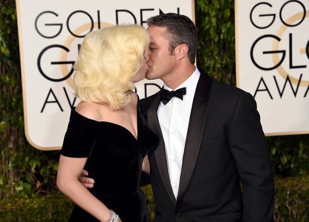Lady Gaga e Taylor Kinney (Foto: AFP)