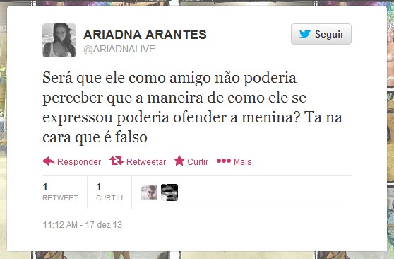 Ariadna Arantos (Foto: Twitter / Reprodução)