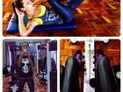 Alessandra Ambrósio faz abdominais para manter barriga sequinha