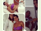 Scheila Carvalho cuida da beleza fazendo tratamentos estéticos