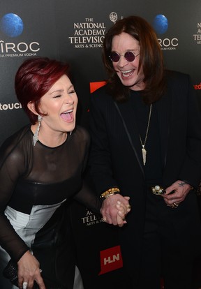Sharon Osbourne e Ozzy Osbourne na 40ª edição do Emmy em Los Angeles, nos Estados Unidos (Foto: Mark Davis/ Getty Images/ AFP)