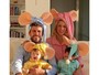 Shakira e Piqué se fantasiam com os filhos de 'Família Topo Gigio'