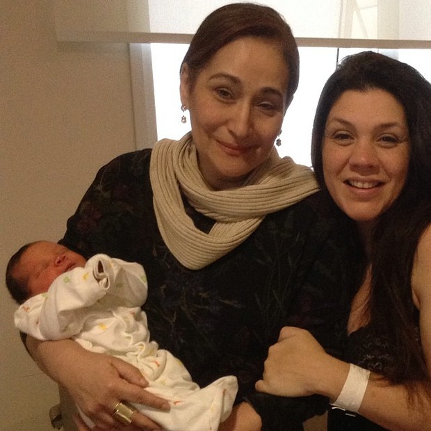 Sonia Abraão com Simony e o filho (Foto: Reprodução/ Instagram)