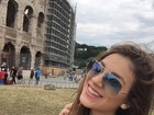 Após morte do avô, Bruna Santana viaja para Roma