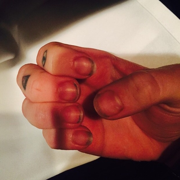 Mão de Miley Cyrus (Foto: Instagram/ Reprodução)