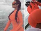 Kim Kardashian 'quebra' a internet ao recriar emoticon com o bumbum
