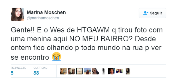 Alfie Enoch é tietado por fãs no Rio de Janeiro (Foto: Reprodução/Twitter)