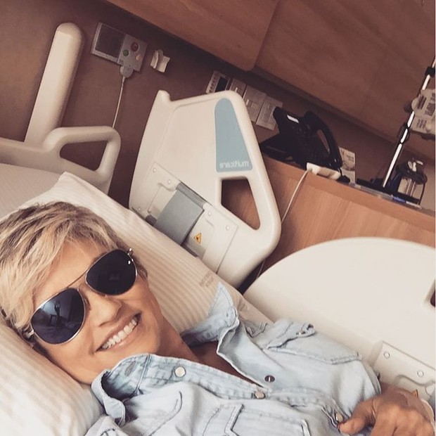 Andrea Nóbrega, pouco antes de receber alta de hospital (Foto: Reprodução/Instagram)