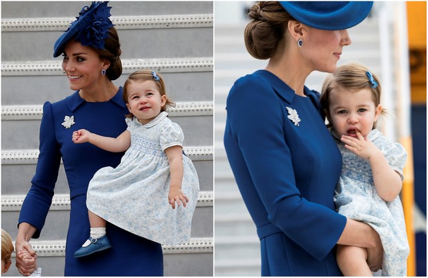 Kate Middleton e Princesa Charlotte (Foto: REUTERS/Kevin Light)