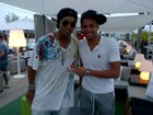 Ronaldinho Gaúcho e Dentinho se encontram em Florianópolis