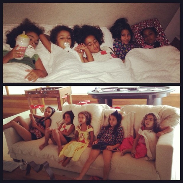 Paula Morais posta foto das filhas de Ronaldo com as amigas (Foto: Instagram / Reprodução)