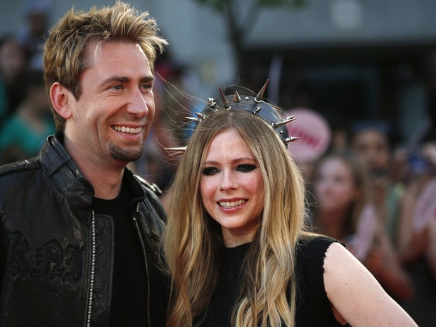 Avril Lavigne e Chad Kroeger em premiação em Toronto, no Canadá (Foto: Mark Blinch/ Reuters)