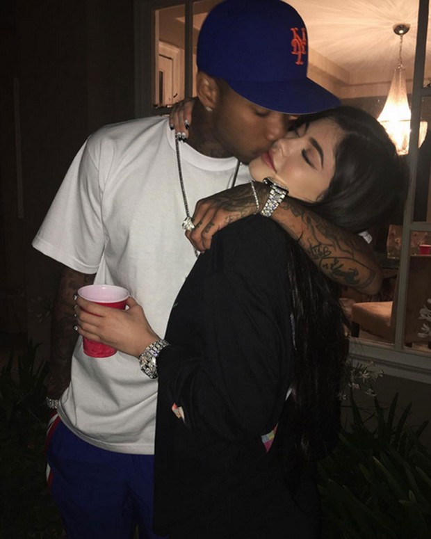 Kylie Jenner e o namorado, Tyga (Foto: Instagram/ Reprodução)