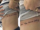 Fernanda Gentil fez tatuagem em meio à separação de Matheus Braga
