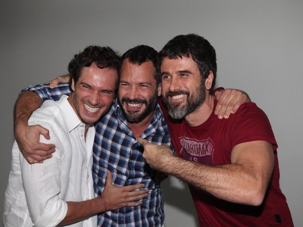 Paulo Rocha, Malvino Salvador e Eriberto Leão em estreia de peça na Zona Sul do Rio (Foto: Claudio Andrade/ Foto Rio News)