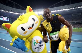 Vinicius e Usain Bolt (Foto: Reprodução / Instagram)