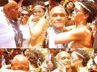 Rihanna curte carnaval com avô em Barbados: 'Ele é legendário'