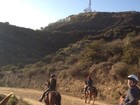 Victoria Beckham anda a cavalo com o filho Brooklyn