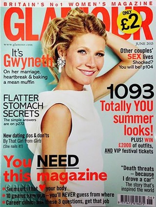 Gwyneth Paltrow na Glamour (Foto: Glamour/Reprodução)