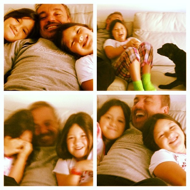 Gugu Liberato com as filhas (Foto: Instagram / Reprodução)