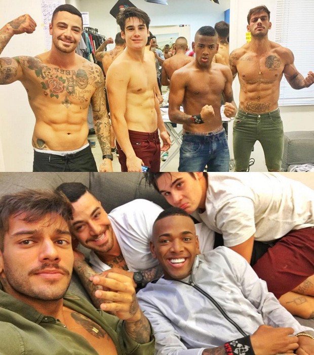 Nicolas Prattes, Felipe Titto, Nego do Borel e Lucas Lucco (Foto: Instagram / Reprodução)