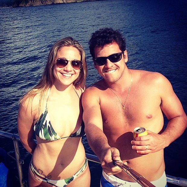 Fernanda Gentil e o marido, Mateus Braga, na Costa Rica (Foto: Instagram/ Reprodução)