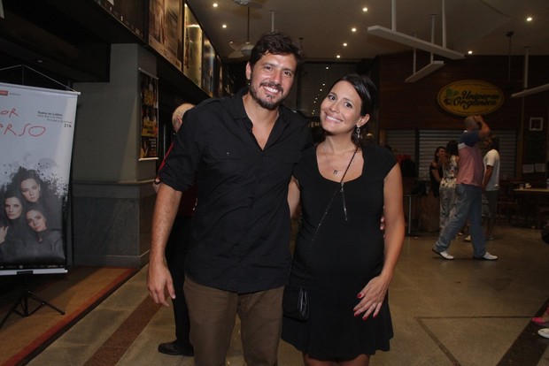 Juliana Knust e o marido, Gustavo Machado (Foto:  Thyago Andrade/Foto Rio News)
