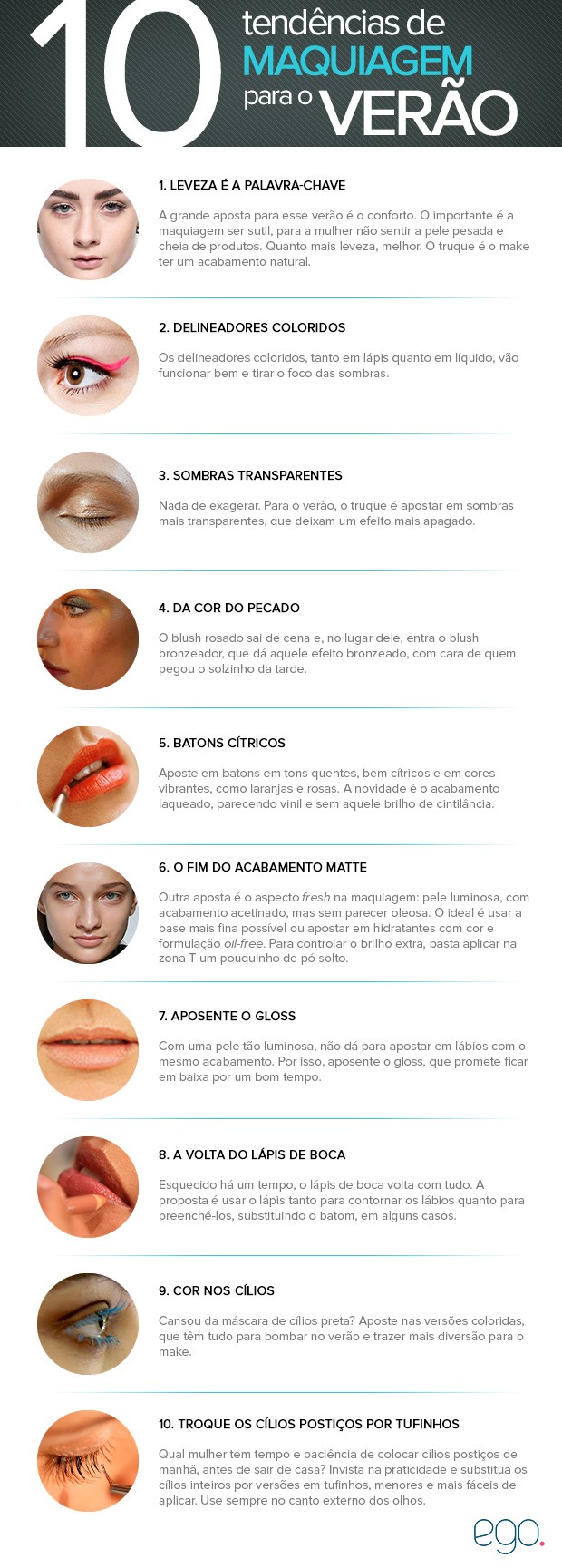 BELEZA - 10 tendências de maquiagem para o verão (Foto: EGO)