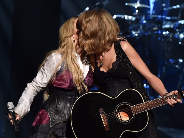iHeart Radio Music Awards - Madonna e Taylor Swift (Foto: AFP)