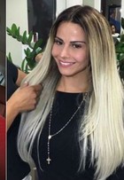 Viviane Araújo muda visual e exibe cabelos platinados