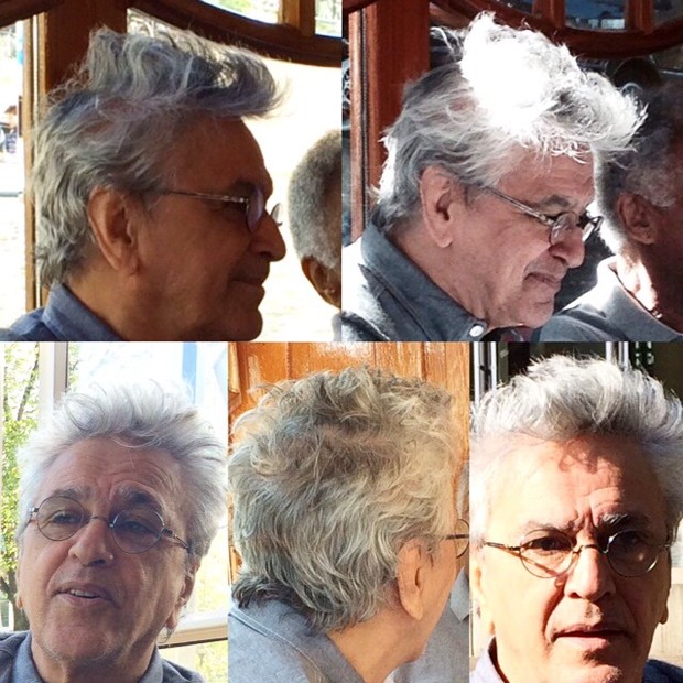 Caetano Veloso com cabelo bagunçado (Foto: Reprodução/Instagram)