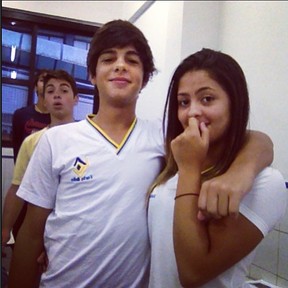 Daniella Favatto, filha do Romário, com Diogo Robledo (Foto: Instagram / Reprodução)